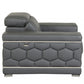 71" X 41" X 29" Modern Dark Gray Leather Sofa And Loveseat By Homeroots | Sofa Set | Modishstore - 4