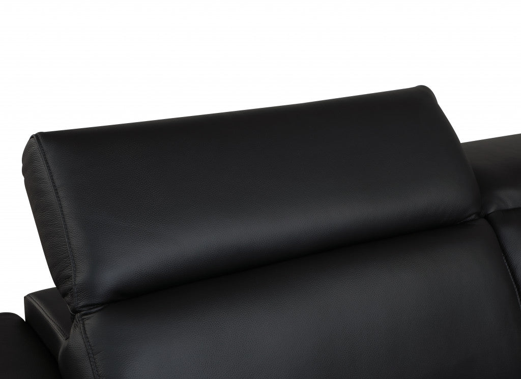 71" X 41" X 29" Modern Black Leather Sofa And Loveseat By Homeroots