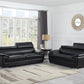 Modern Black Leather Sofa And Loveseat By Homeroots - 343848 | Sofa Set | Modishstore - 2