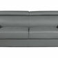 69 X 38 X 32To 39 Modern Gray Leather Sofa And Loveseat By Homeroots | Sofa Set | Modishstore