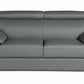 69 X 38 X 32To 39 Modern Gray Leather Sofa And Loveseat By Homeroots | Sofa Set | Modishstore - 2