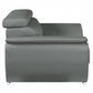 69 X 38 X 32To 39 Modern Gray Leather Sofa And Loveseat By Homeroots | Sofa Set | Modishstore - 3