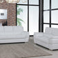 Modern White Leather Sofa And Loveseat By Homeroots - 343861 | Sofa Set | Modishstore - 2