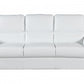 Modern White Leather Sofa And Loveseat By Homeroots - 343861 | Sofa Set | Modishstore - 4