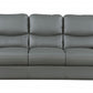 69'" X 34'" X 35'" Modern Gray Leather Sofa And Loveseat By Homeroots | Sofa Set | Modishstore - 2