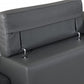 Modern Dark Gray Leather Sofa And Loveseat By Homeroots - 343866 | Sofa Set | Modishstore - 5