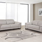 71'" X 42'"  X 31'" Modern Light Gray Leather Sofa And Loveseat By Homeroots