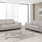 71'" X 42'" X 31'" Modern Light Gray Leather Sofa And Loveseat By Homeroots | Sofa Set | Modishstore - 6