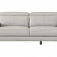 71'" X 42'" X 31'" Modern Light Gray Leather Sofa And Loveseat By Homeroots | Sofa Set | Modishstore - 3