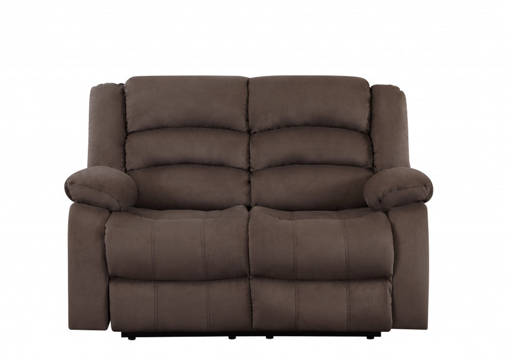 Modern Brown Leather Sofa And Loveseat By Homeroots - 343875 | Sofa Set | Modishstore - 3