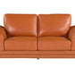 73'" X 39'" X 32'" Modern Camel Leather Sofa And Loveseat By Homeroots | Sofa Set | Modishstore - 7