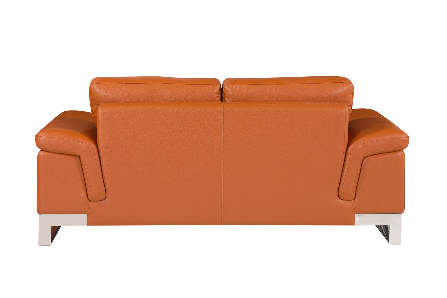 73'" X 39'" X 32'" Modern Camel Leather Sofa And Loveseat By Homeroots | Sofa Set | Modishstore