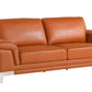 73'" X 39'" X 32'" Modern Camel Leather Sofa And Loveseat By Homeroots | Sofa Set | Modishstore - 9