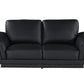 73'" X 39'" X 32'" Modern Black Leather Sofa And Loveseat By Homeroots | Sofa Set | Modishstore - 7