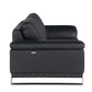 73'" X 39'" X 32'" Modern Black Leather Sofa And Loveseat By Homeroots | Sofa Set | Modishstore - 9
