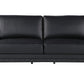 73'" X 39'" X 32'" Modern Black Leather Sofa And Loveseat By Homeroots | Sofa Set | Modishstore - 3