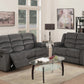 Modern Gray Leather Sofa And Loveseat By Homeroots - 343891 | Sofa Set | Modishstore