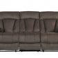 Modern Brown Leather Sofa And Loveseat By Homeroots - 343892 | Sofa Set | Modishstore - 4