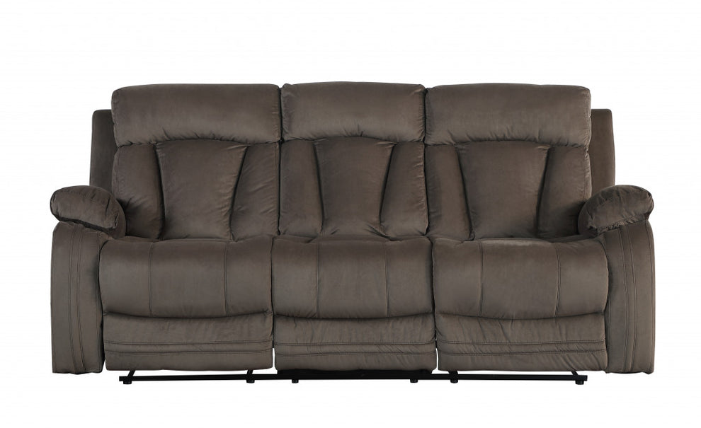 Modern Brown Leather Sofa And Loveseat By Homeroots - 343892 | Sofa Set | Modishstore - 4