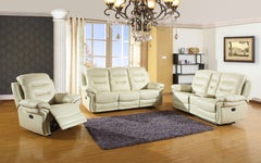 Modern Beige Sofa Set With Console Loveseat By Homeroots
