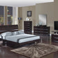 4Pc Eastern King Modern Wenge High Gloss Wenge Bedroom Set By Homeroots | Bedroom Sets | Modishstore
