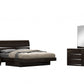 4Pc Queen Modern Wenge High Gloss Bedroom Set By Homeroots - 343942 | Bedroom Sets | Modishstore - 5