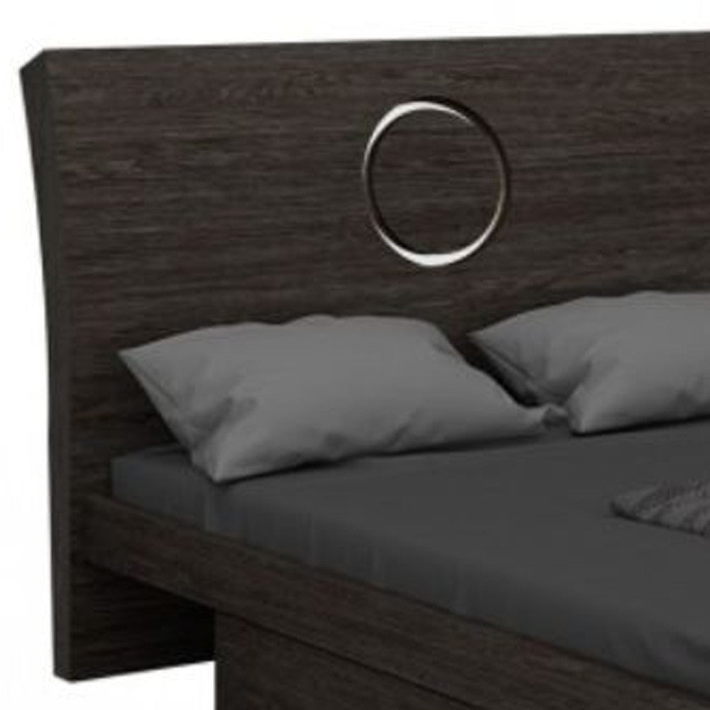 4Pc Queen Modern Gray High Gloss Bedroom Set By Homeroots