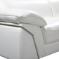 Modern White Leather Sectional By Homeroots | Sectional | Modishstore - 4