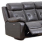 Modern Dark Gray Leather Sectional With Power Recliners By Homeroots | Sectional | Modishstore - 3