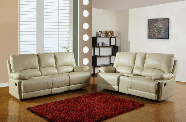 Modern Beige Sofa With Console Loveseat By Homeroots | Sofa Set | Modishstore