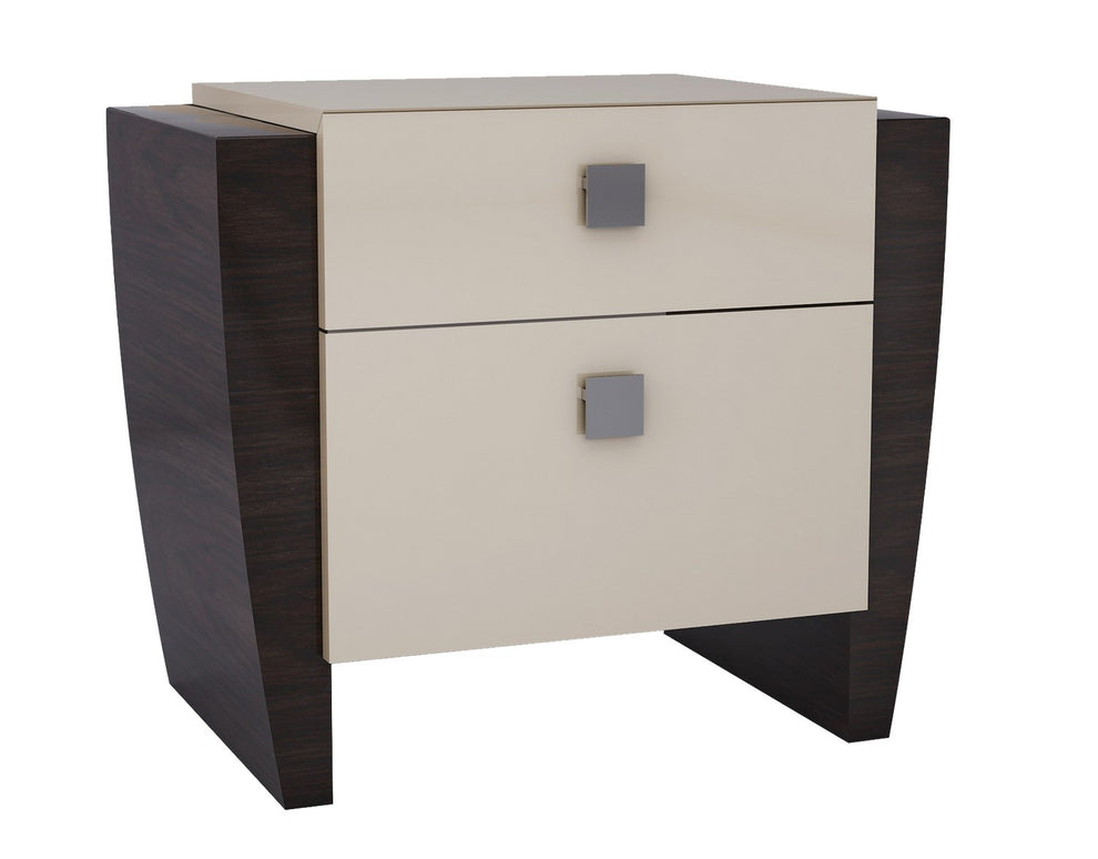4Pc California King Modern Beige High Gloss Bedroom Set By Homeroots | Bedroom Sets | Modishstore - 3