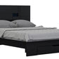 4Pc Queen Modern Black High Gloss Bedroom Set By Homeroots | Bedroom Sets | Modishstore - 2