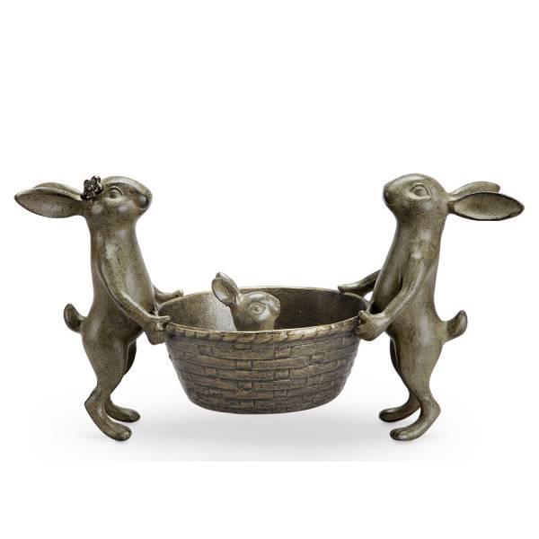 Rabbit Family Planter Holder By SPI Home | Outdoor Planters, Troughs & Cachepots | Modishstore-3
