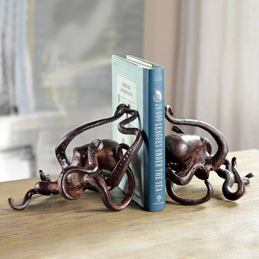 Octopus Bookends Pair By SPI Home | Bookends | Modishstore