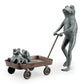 Frog Family with Wagon Planter By SPI Home | Outdoor Planters, Troughs & Cachepots | Modishstore-3