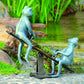 Playground Days Frogs Garden Sculptures By SPI Home | Garden Sculptures & Statues | Modishstore-2