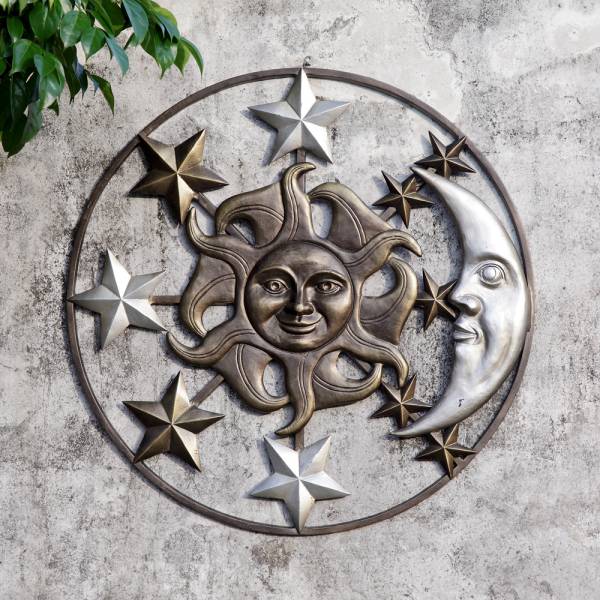 Sun Moon and Stars Wall Plaque By SPI Home | Wall Decor | Modishstore-2
