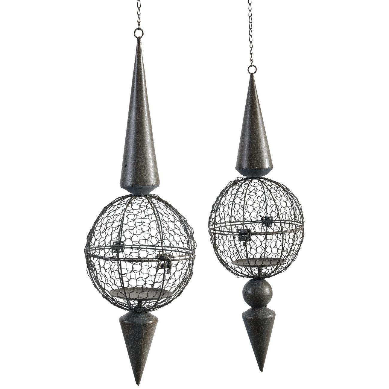 A&B Home Hanging Votive/Tealight Holder - 2Pc/Box - Set Of 2 | Candle Holders | Modishstore