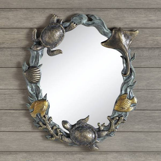 Turtles and Sealife Wall Mirror By SPI Home | Mirrors | Modishstore