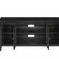 Black Wood Glass TV Stand for Flat Screen TVs up to ' By Homeroots | TV Stands | Modishstore - 3