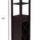 Modern Style Umber Finish Wood Wine Cabinet By Homeroots | Cabinets | Modishstore - 3