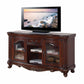 Brown Cherry Wood Glass TV Stand By Homeroots | TV Stands | Modishstore