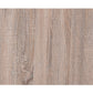 Natural Sandy Gray Metal Wood Veneer Paper Nightstand By Homeroots | Nightstands | Modishstore - 2