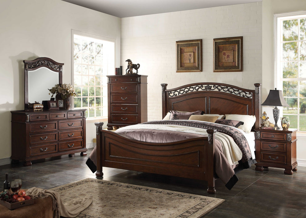 Dark Walnut Wood Chest By Homeroots - 347055 | Drawers | Modishstore - 2