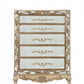 Antique Gold Wood Mirror Chest By Homeroots | Drawers | Modishstore