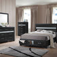 Black Wood Queen Bed Wstorage By Homeroots | Beds | Modishstore - 2