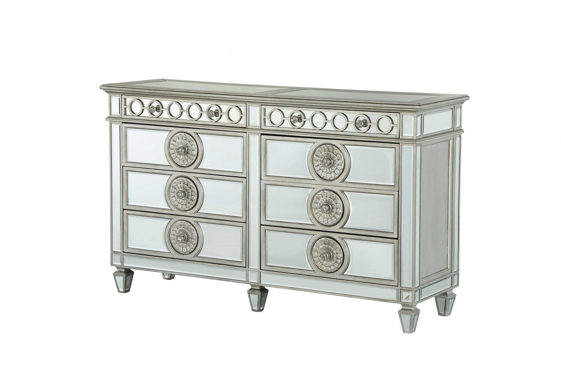 Mirrored Wood Dresser By Homeroots | Dressers | Modishstore