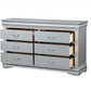 Platinum Wood Dresser By Homeroots - 347105 | Dressers | Modishstore - 2