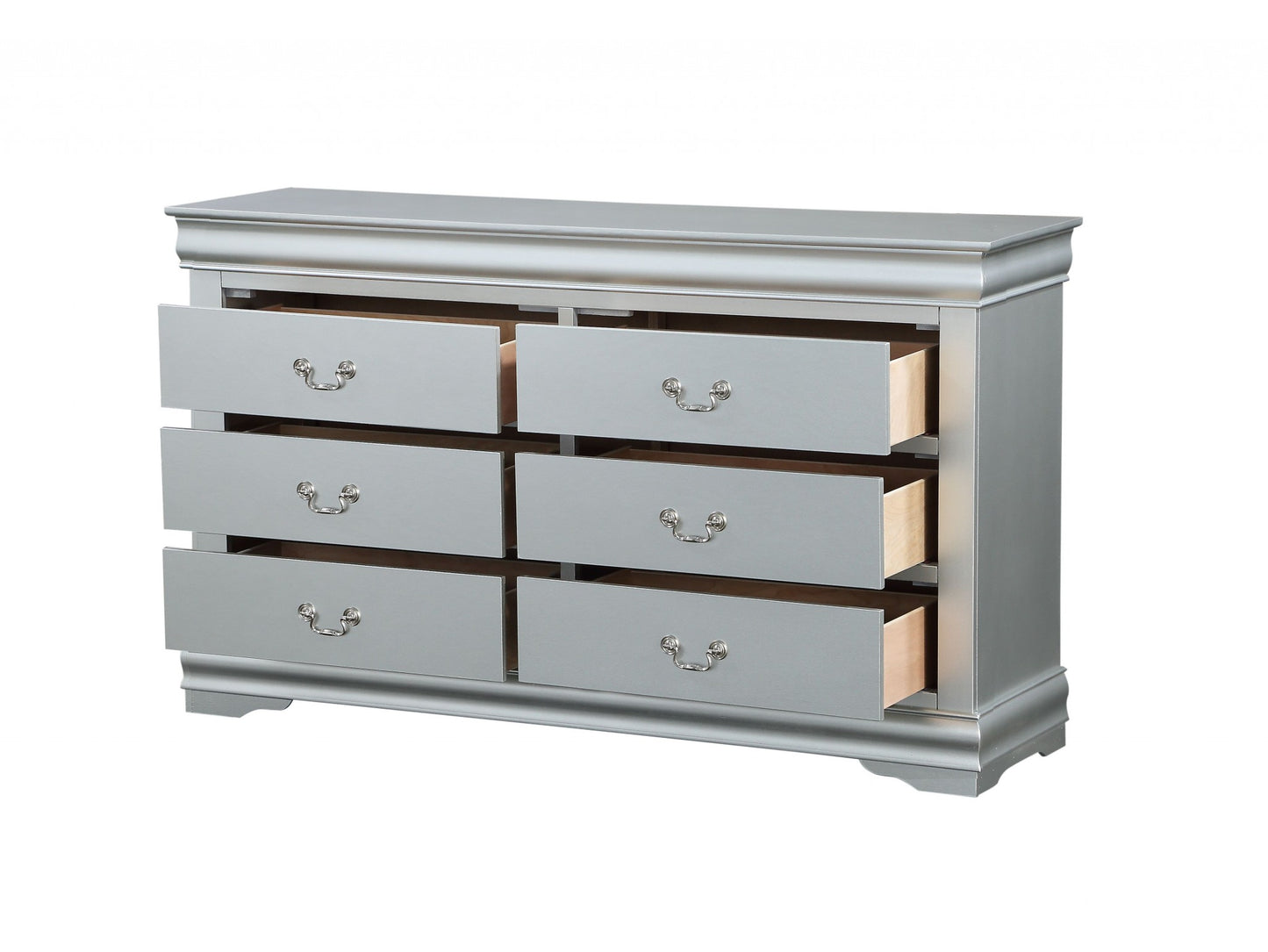 Platinum Wood Dresser By Homeroots - 347105 | Dressers | Modishstore - 2