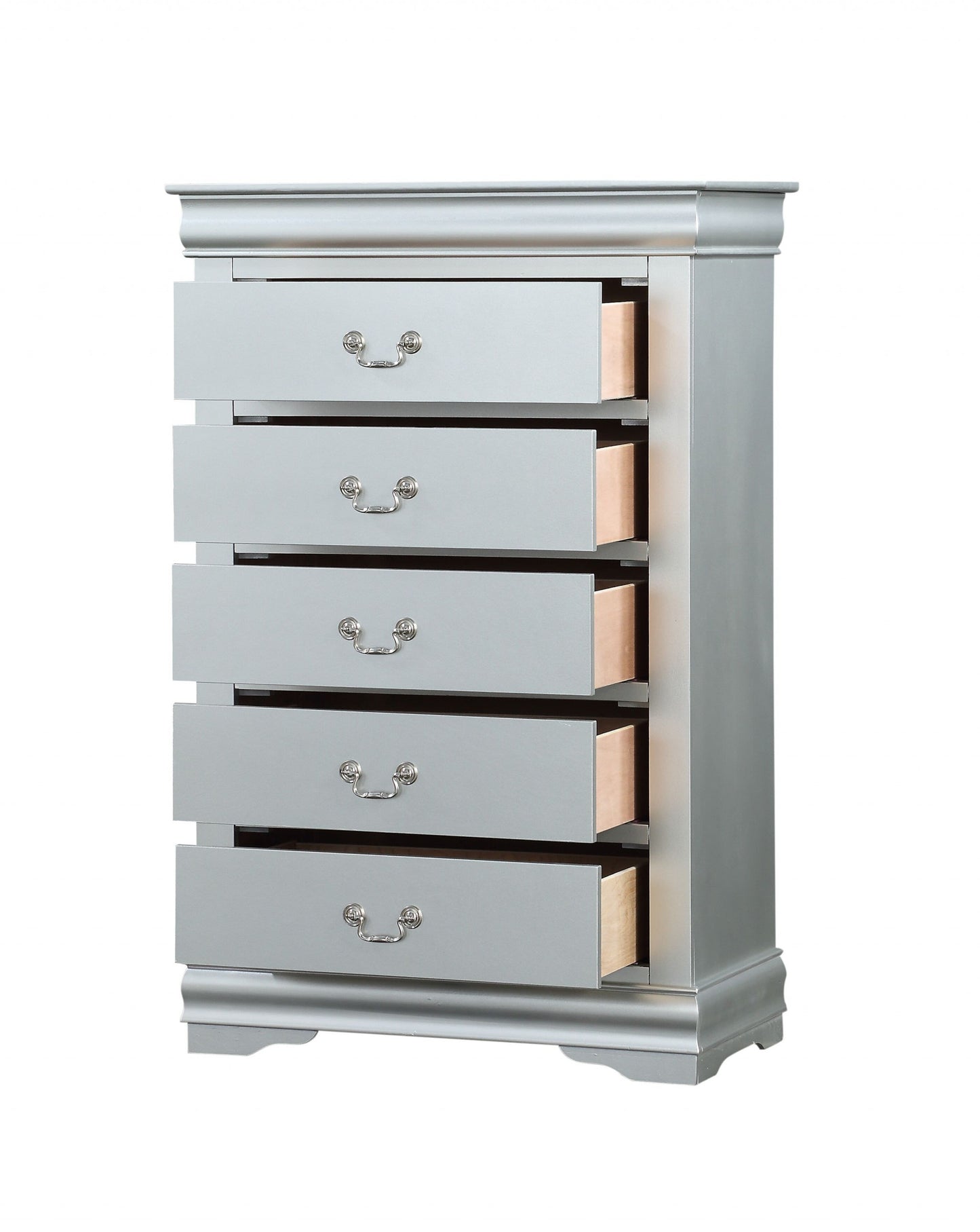 Platinum Wood Chest By Homeroots - 347106 | Drawers | Modishstore - 2